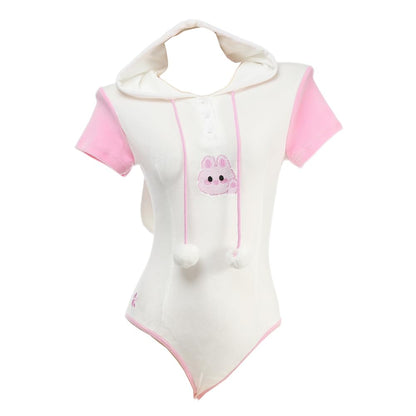 Sexy cosplay tight fitting anime cute jumpsuit anime Japanese cute lingerie with hat anchor performance suit
