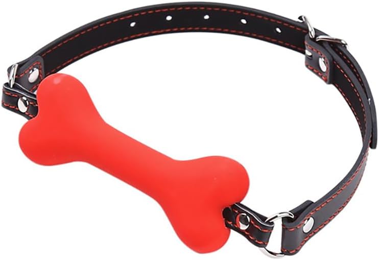 3 Pcs Stainless Steel Anal Butt Plug Adult Toys Set, Set Toys Furry Fox Tail Anal Plug Ears Headband Gag Ball, Flirting SM Adult Couple Games Toys (Red B)