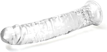 Clear Suction Realistic Dildo Set - 3 Sizes(small6.4'',big7.4'', huge9.6'') for Anal and Vaginal Pleasure - Perfect for Beginners to Advanced Users Lifelike Penis