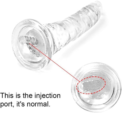 Clear Suction Realistic Dildo Set - 3 Sizes(small6.4'',big7.4'', huge9.6'') for Anal and Vaginal Pleasure - Perfect for Beginners to Advanced Users Lifelike Penis