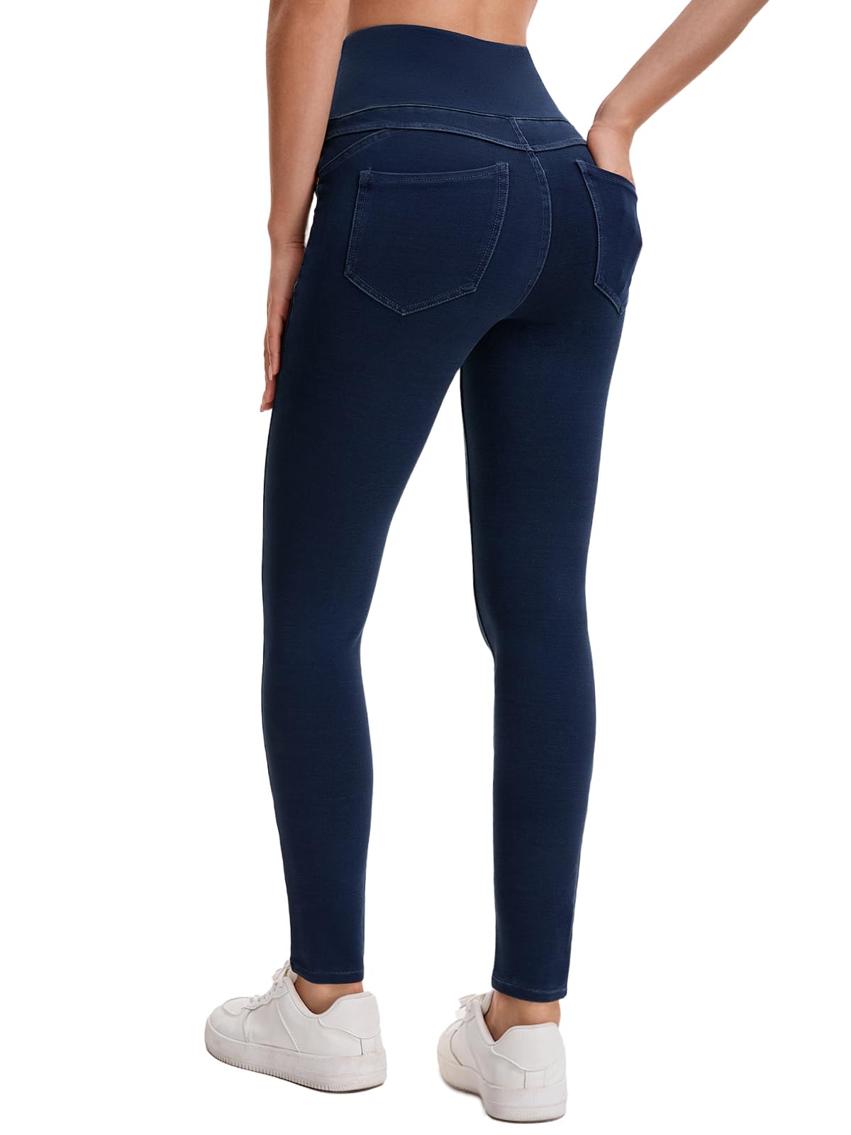 Stretchy Jeans for Women High Waisted Jeggings Tummy Control Slim Fit Jeans Pull On with Pockets Stylish Casual