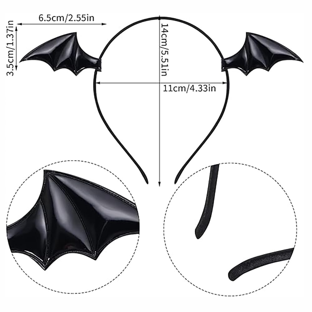Animal Cosplay Costume Furry Fox Tail Plug Cute Ears Headband Bat Style Neck Collar Set