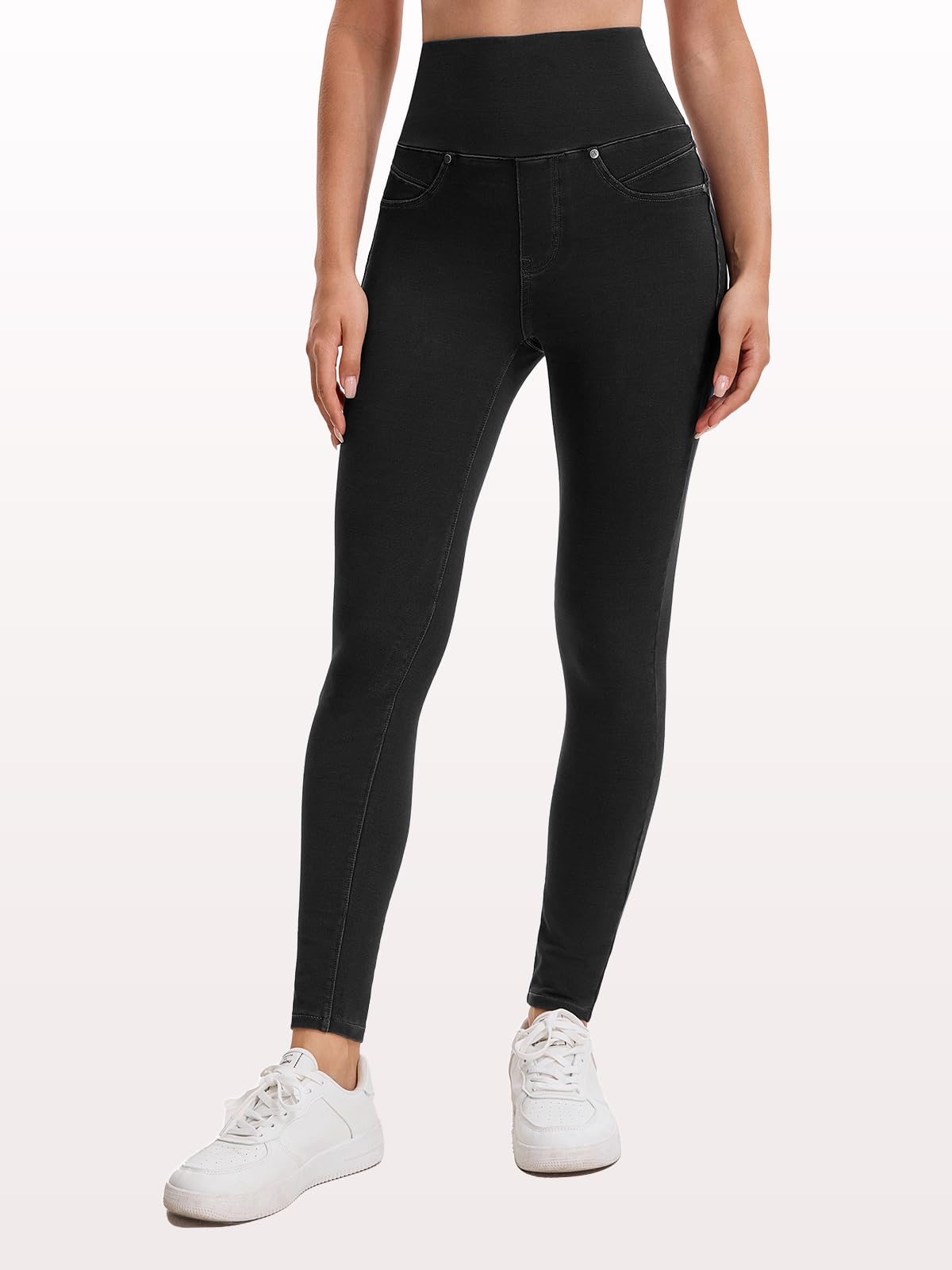 Stretchy Jeans for Women High Waisted Jeggings Tummy Control Slim Fit Jeans Pull On with Pockets Stylish Casual