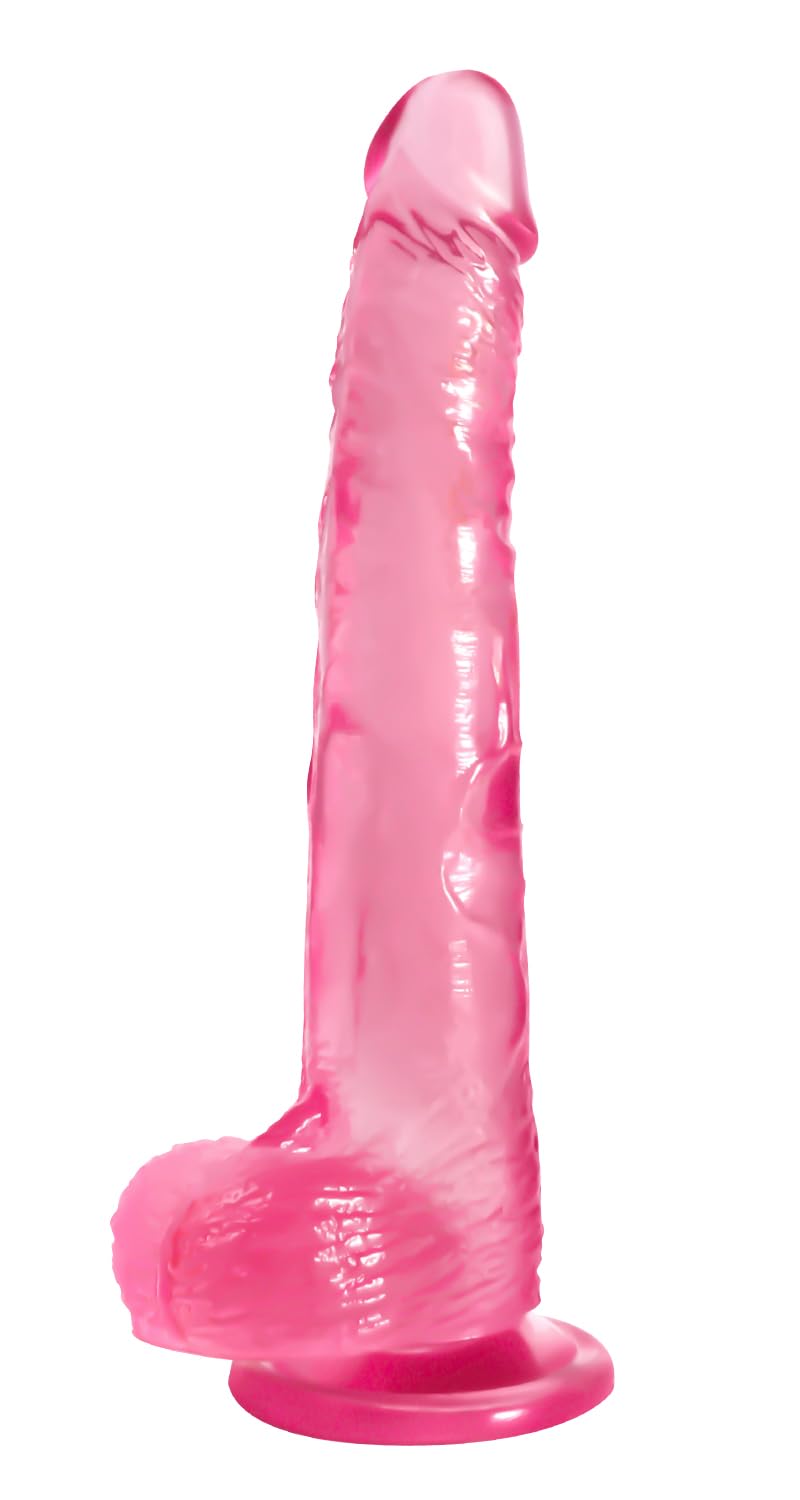 Big Dildo, 11.61 Inch Clear Dildos Lifelike Skin-Touching Feeling, Soft Dildo with Strong Suction Cup, Big Size G-spot Penis Sex Toys for Advanced Women and Men Players