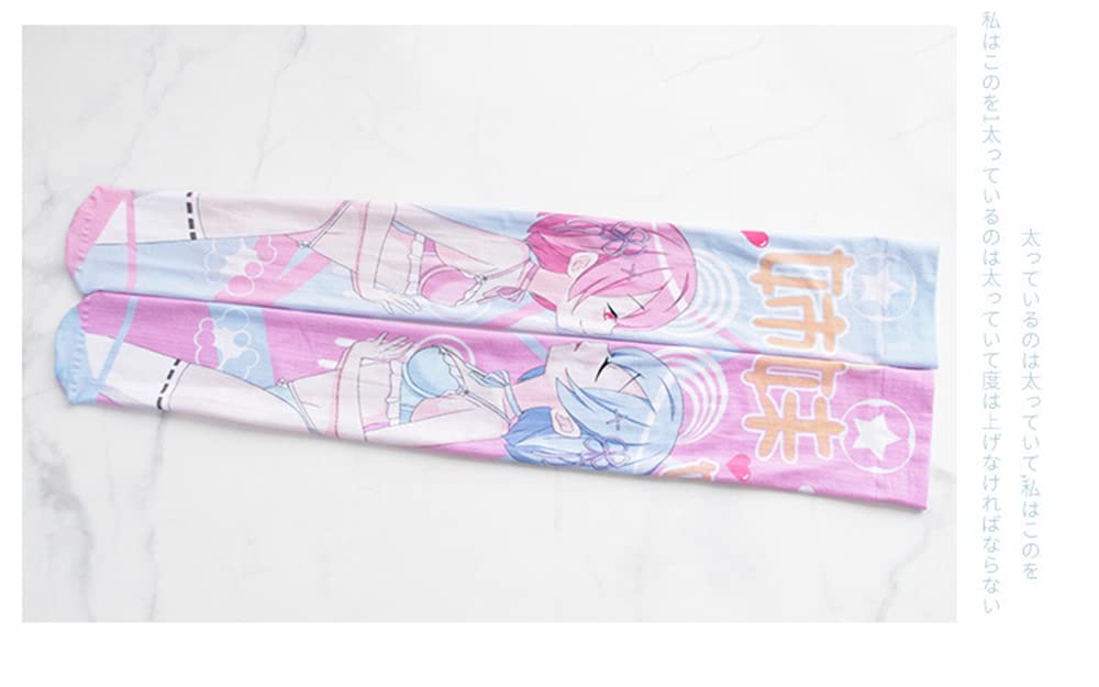 SINROYEE Sexy Cosplay Knee High Stockings Anime Cartoon Printing Thigh High Socks