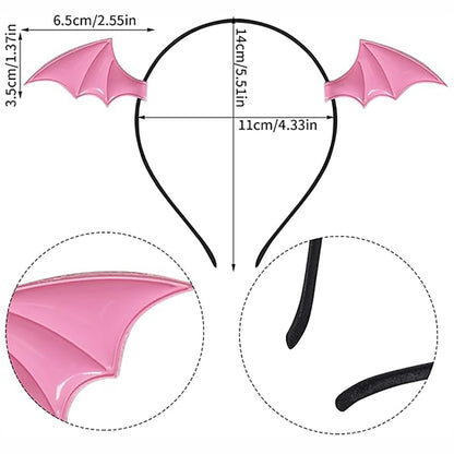 Animal Cosplay Costume Furry Fox Tail Plug Cute Ears Headband Bat Style Neck Collar Set
