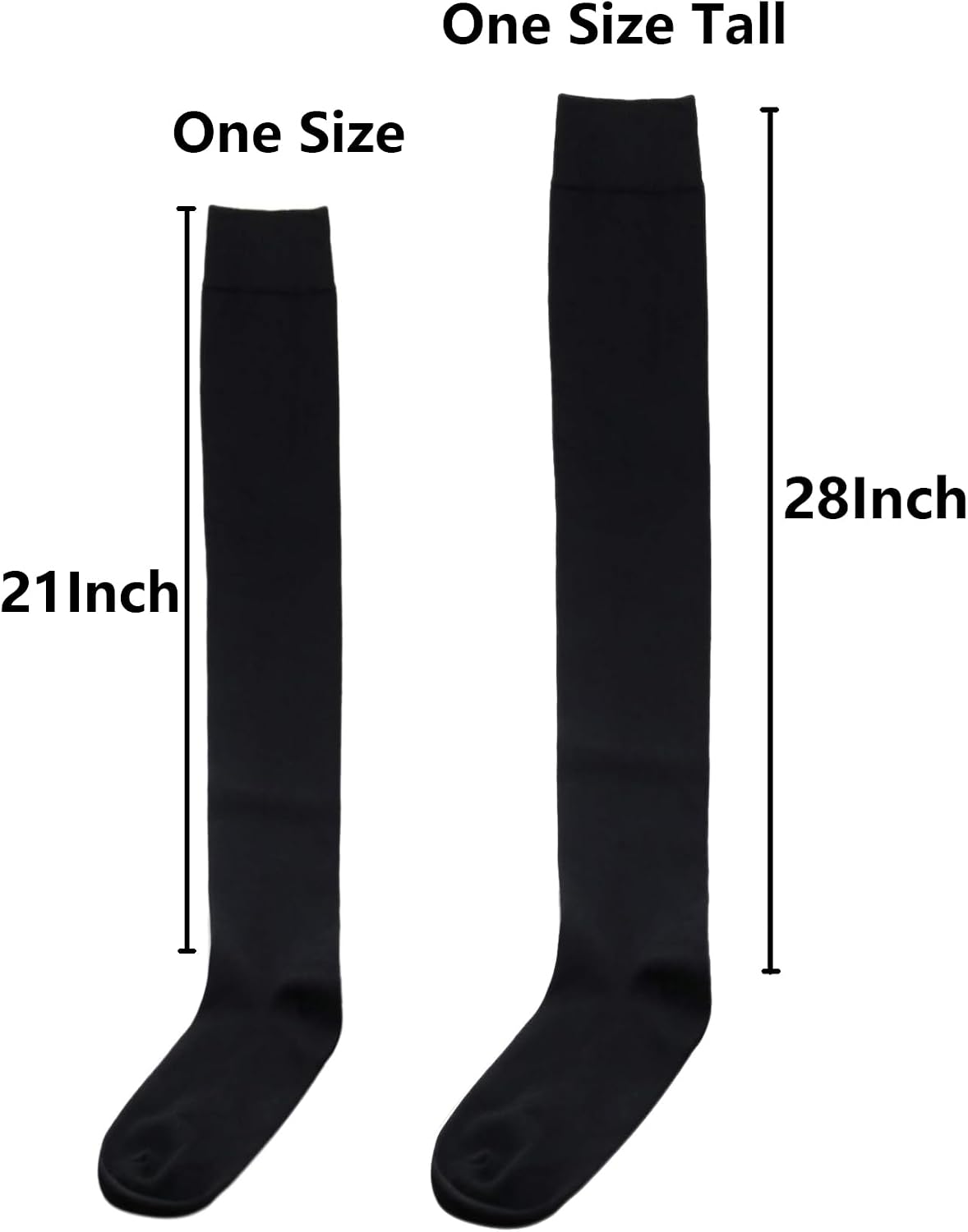 Bestjybt Thigh High Socks Cotton Warm Long Over Knee High Stockings | Knee High Socks, Stay in Place Well, Comfortable, Soft, Thick, Suitable For Winter/Snowy Weather, Smooth Look, Well Made