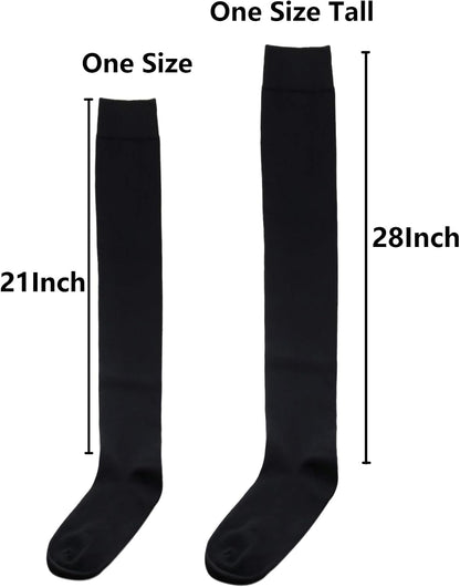 Bestjybt Thigh High Socks Cotton Warm Long Over Knee High Stockings | Knee High Socks, Stay in Place Well, Comfortable, Soft, Thick, Suitable For Winter/Snowy Weather, Smooth Look, Well Made