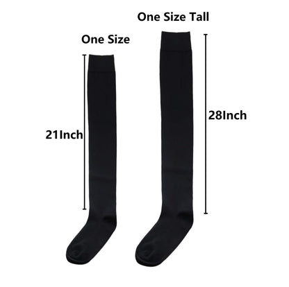 Bestjybt Thigh High Socks Cotton Warm Long Over Knee High Stockings | Knee High Socks, Stay in Place Well, Comfortable, Soft, Thick, Suitable For Winter/Snowy Weather, Smooth Look, Well Made