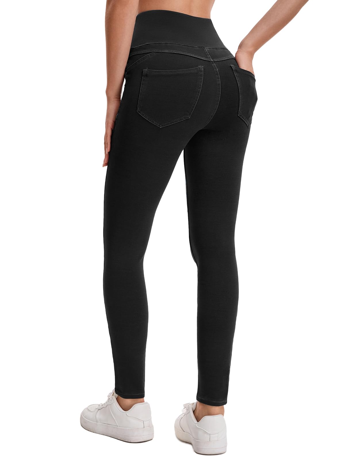 Stretchy Jeans for Women High Waisted Jeggings Tummy Control Slim Fit Jeans Pull On with Pockets Stylish Casual
