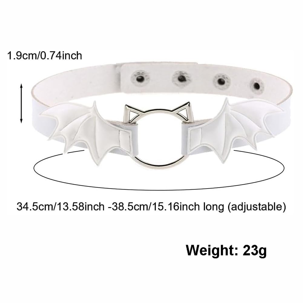 Animal Cosplay Costume Furry Fox Tail Plug Cute Ears Headband Bat Style Neck Collar Set