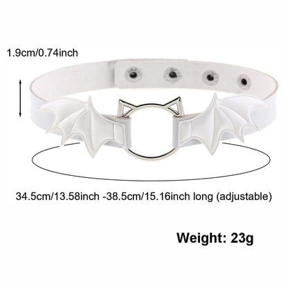 Animal Cosplay Costume Furry Fox Tail Plug Cute Ears Headband Bat Style Neck Collar Set