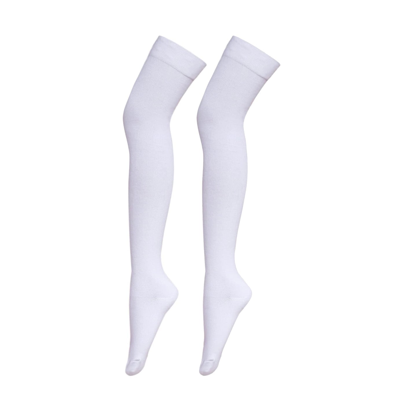 Bestjybt Thigh High Socks Cotton Warm Long Over Knee High Stockings | Knee High Socks, Stay in Place Well, Comfortable, Soft, Thick, Suitable For Winter/Snowy Weather, Smooth Look, Well Made