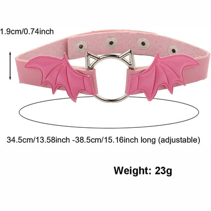 Animal Cosplay Costume Furry Fox Tail Plug Cute Ears Headband Bat Style Neck Collar Set