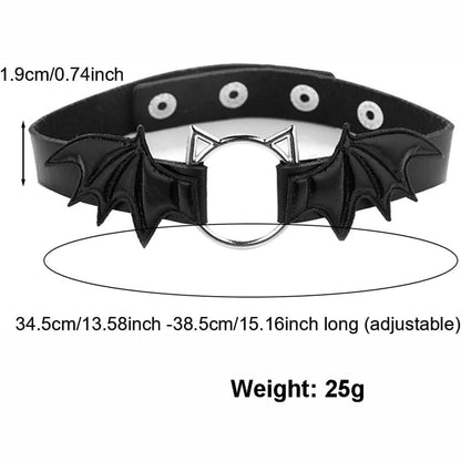 Animal Cosplay Costume Furry Fox Tail Plug Cute Ears Headband Bat Style Neck Collar Set