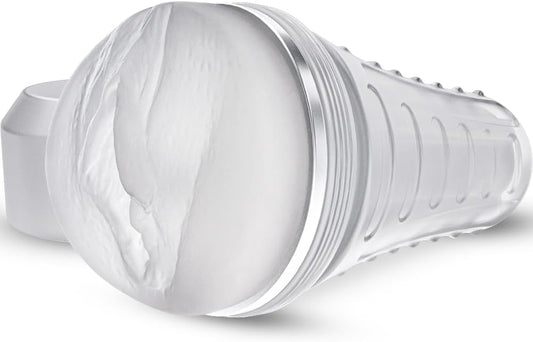 Male Masturbator Realistic Pocket Pussy Vagina Textured with 7.5in Depth Soft and Fleshy Texture,Penis Training Masturbators Sex Machine Toy for Men (Transparent)