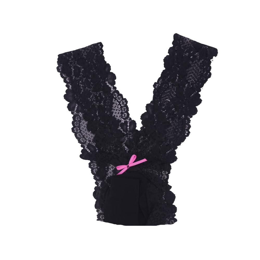 Lace V Cut Sissy Panties Bikini Sexy Pouch Briefs Low Rise Thongs G-String Seamless Underwear