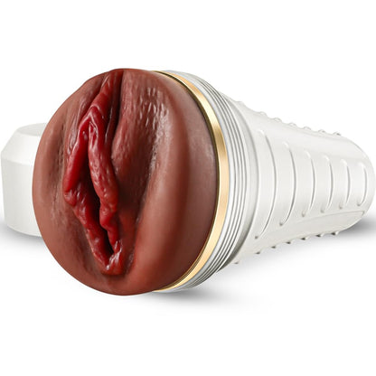 Male Masturbator Realistic Pocket Pussy Vagina Textured with 7.5in Depth Soft and Fleshy Texture,Penis Training Masturbators Sex Machine Toy for Men (Transparent)