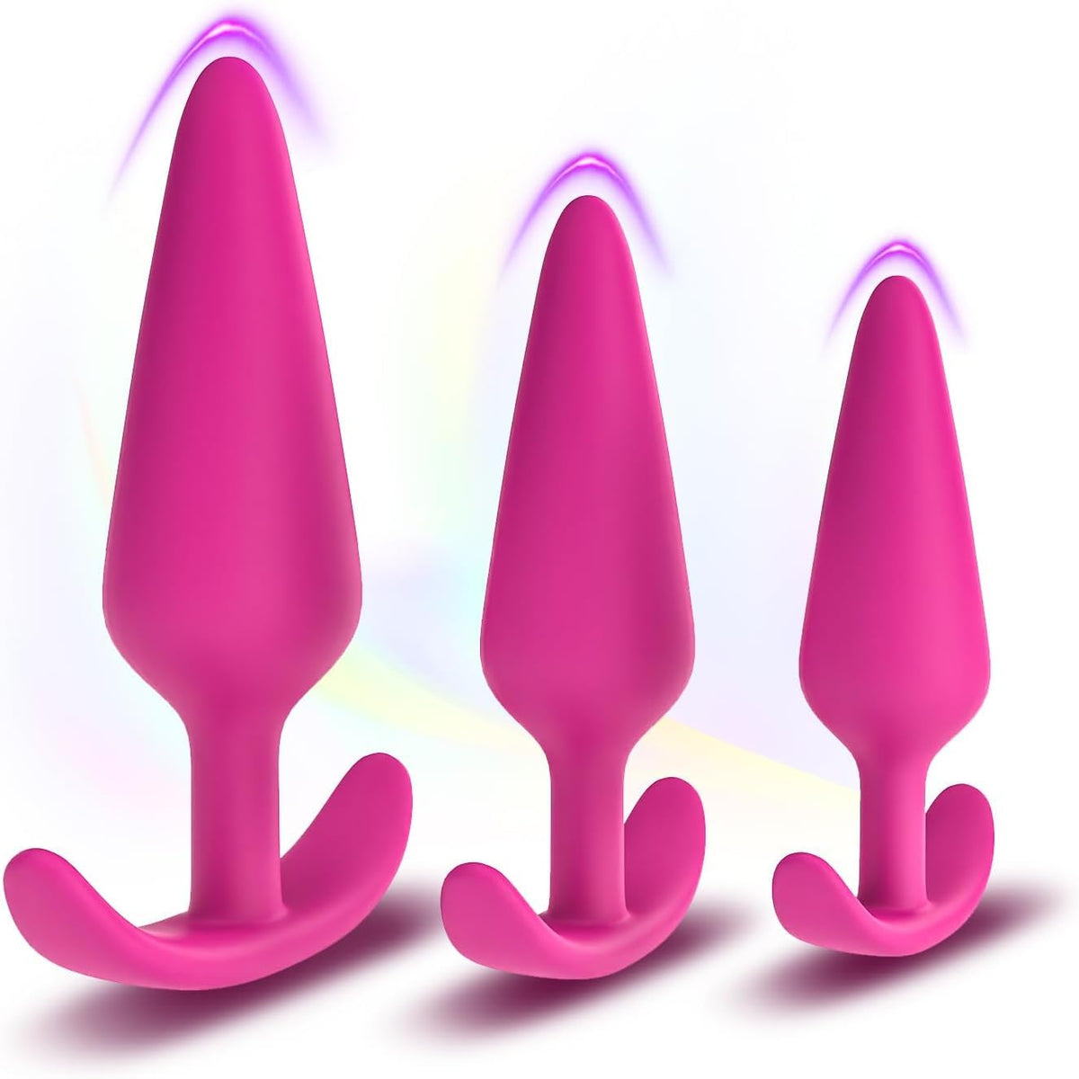 New Portable Couple Plug Anales Kit Newly Relaxing Anales Plugs Butt Relaxing Training Set Butt Adult Toy Exercise Tool for Men Women Sunglasses 2P5K7 (pink12)