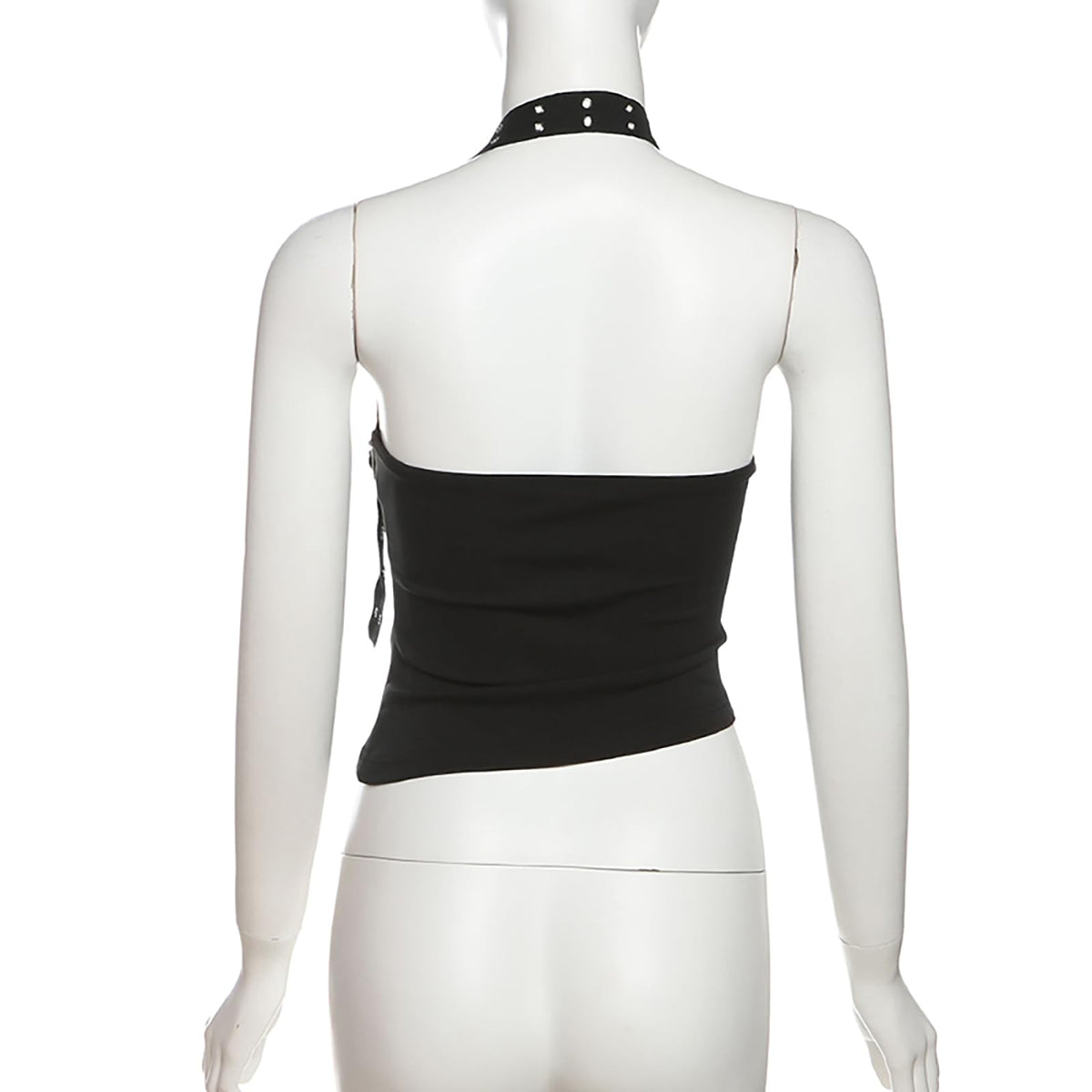 Women Sexy Choker Buckle Halter Neck Crop Tube Top Rave Dance Cami Bandeau Tops