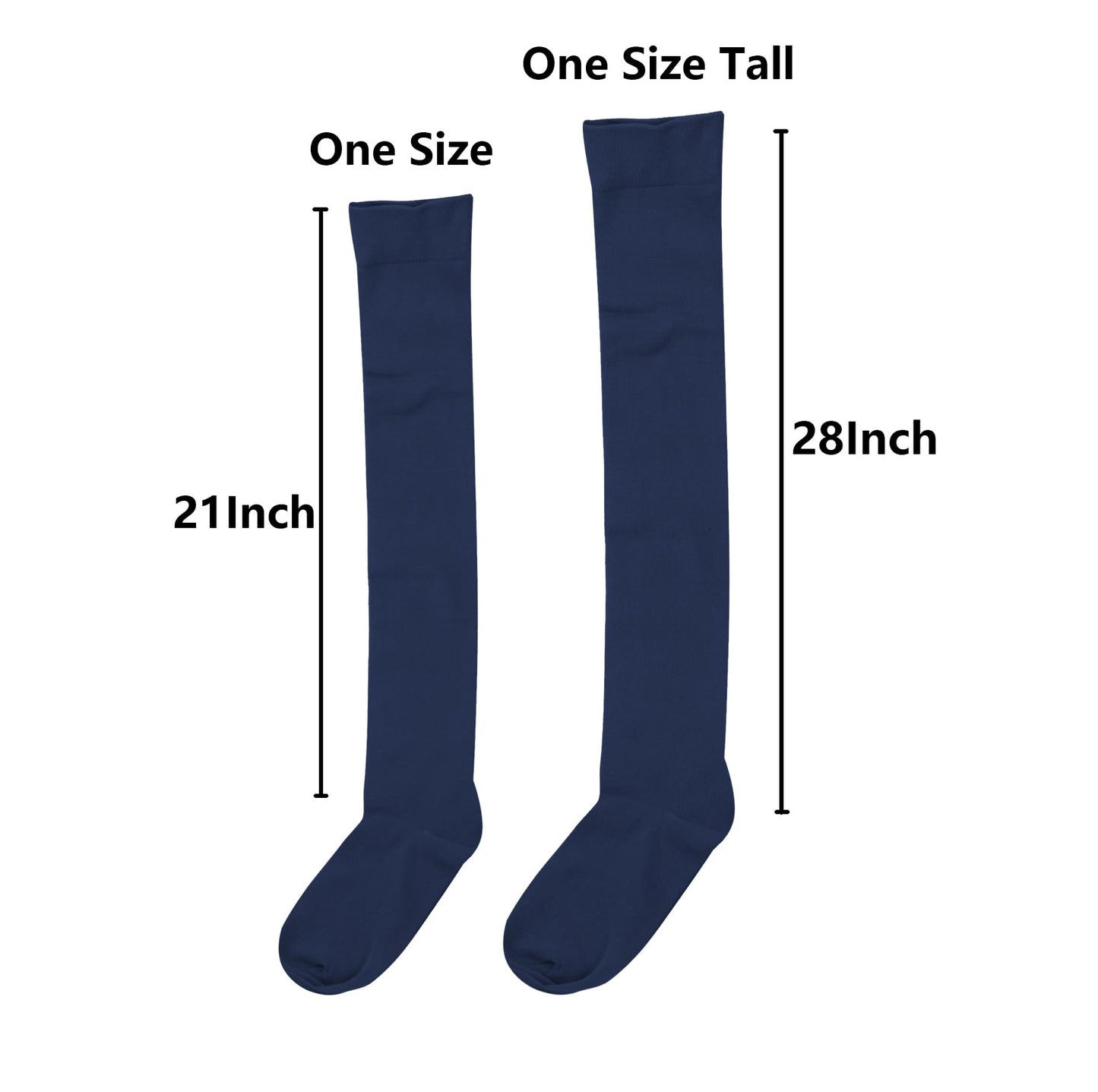 Bestjybt Thigh High Socks Cotton Warm Long Over Knee High Stockings | Knee High Socks, Stay in Place Well, Comfortable, Soft, Thick, Suitable For Winter/Snowy Weather, Smooth Look, Well Made