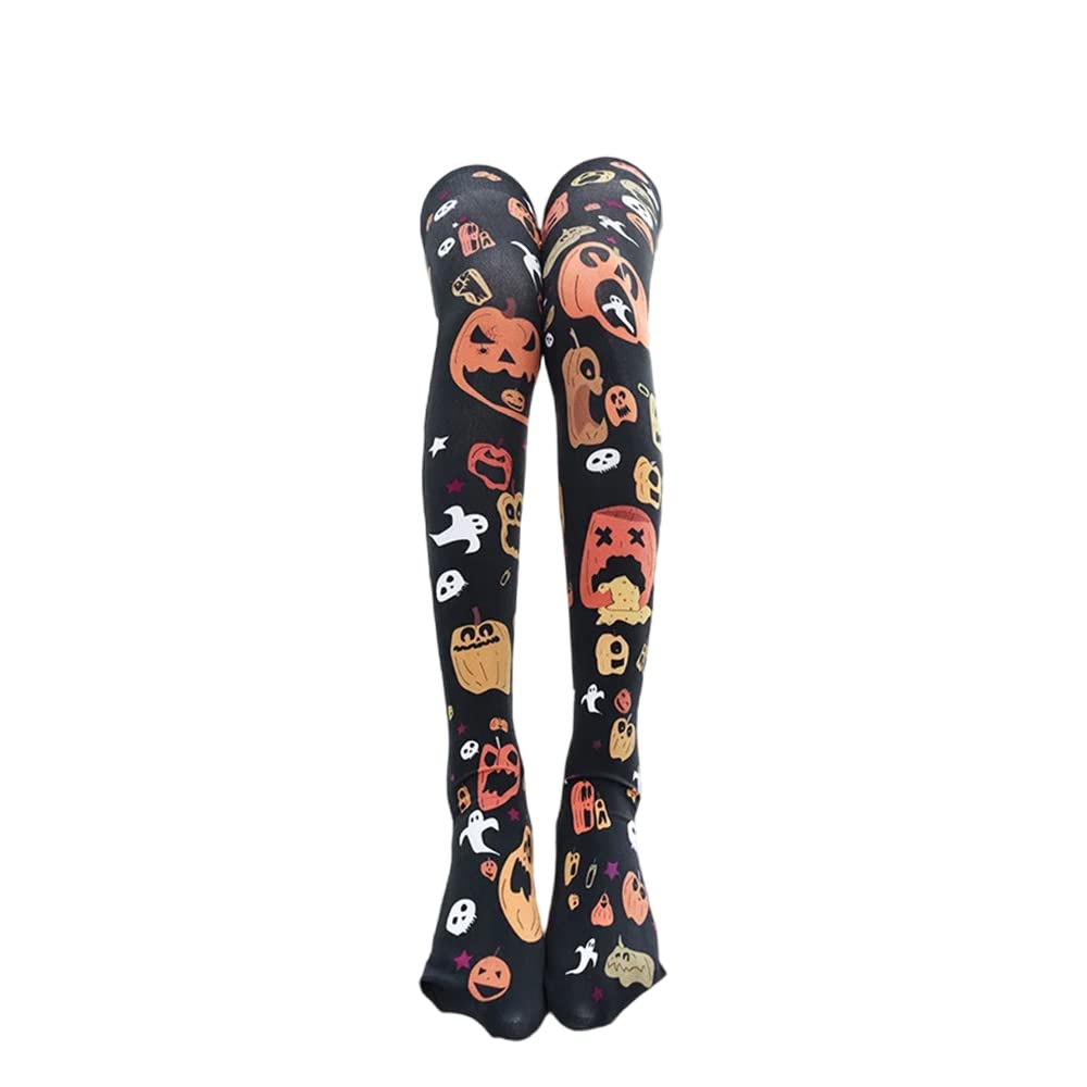 SINROYEE Sexy Cosplay Knee High Stockings Anime Cartoon Printing Thigh High Socks