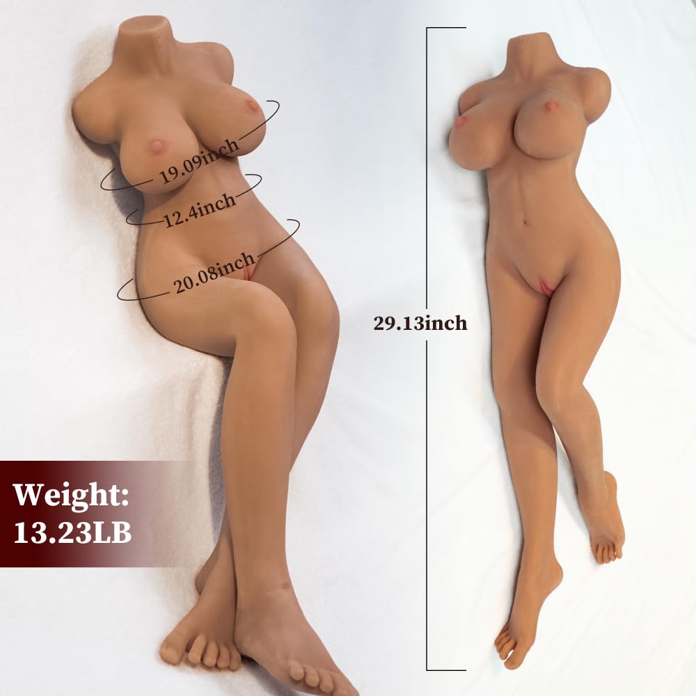 13.22lb TPE Sex Doll with Leg, Gel Breast Dual Channel Male Masturbator