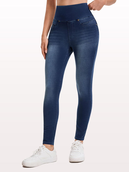 Stretchy Jeans for Women High Waisted Jeggings Tummy Control Slim Fit Jeans Pull On with Pockets Stylish Casual