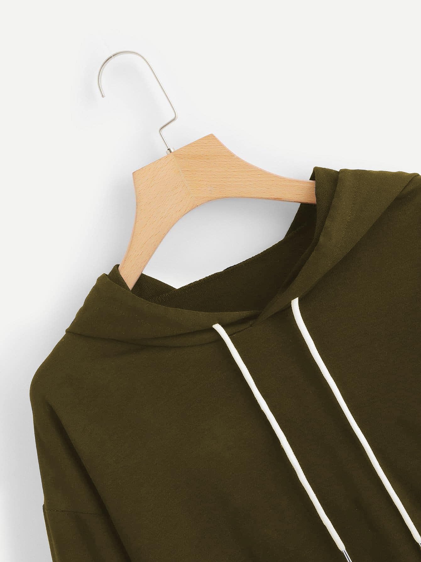 SweatyRocks Femboy Clothes Color Block Long Sleeve Crop Top Hoodie | Femboy Crop Top, Fall Outfits, Striped Sleeve Cropped Hoodies, Pullover Crop Sweatshirt with Hood