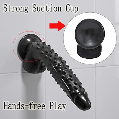 Realistic Dildo 10.6 Inch with Suction Cup Sex Toys Black