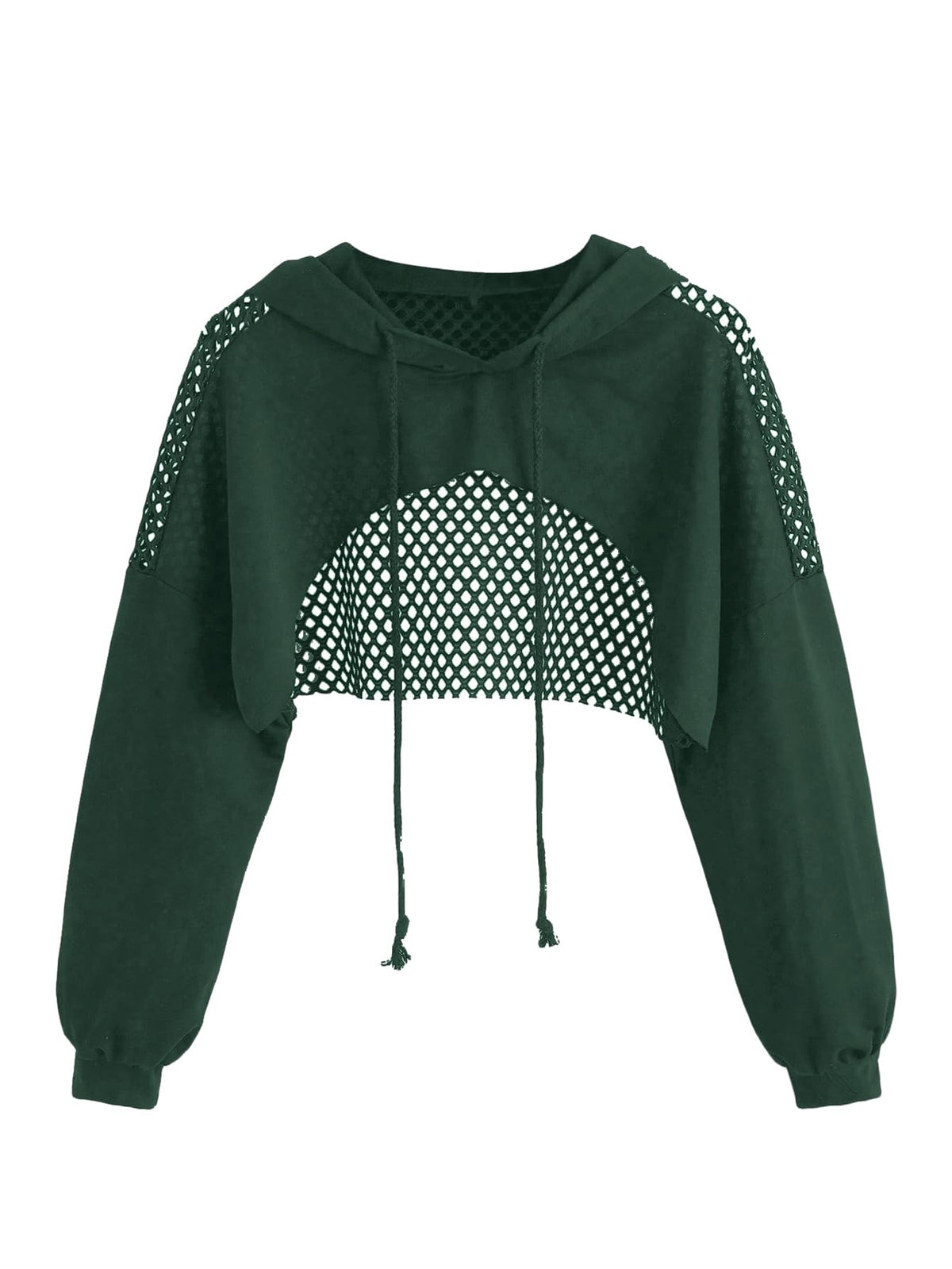 SweatyRocks Casual Cut Out Long Sleeve Pullover Crop Top Sweatshirt | Cropped Hoodie, Crop Top Hoodies, Long Sleeve Going Out Tops, Fall Fashion Clothes