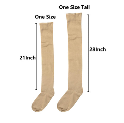 Bestjybt Thigh High Socks Cotton Warm Long Over Knee High Stockings | Knee High Socks, Stay in Place Well, Comfortable, Soft, Thick, Suitable For Winter/Snowy Weather, Smooth Look, Well Made