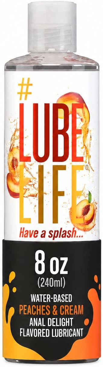 LUBELIFE Water Based 3X Anal Lube, Personal Lubricant, 12 Fl Oz | Extra thick anal glide with triple cushion, non-sticky water-based formula, toy and condom compatible, smooth confident glide