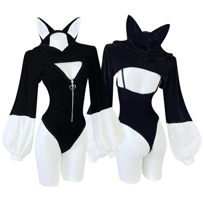 Fox Cosplay Lingerie Anime Bodysuit | Anime Cosplay，Kawaii Cosplay，Exotic Costumes，Fox Costume，Sexy Costume，Women's Bodysuit，Festival Outfit，Fox Cosplay
