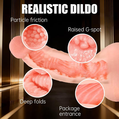 7Inch Realistic Dildo Male Masturbator with Pocket Pussy, Penis Sleeve Cock Sleeve Extender, Onahole Pocket Pussy for Men, Mens Stroker Adult Sex Toys for Man Masturbation