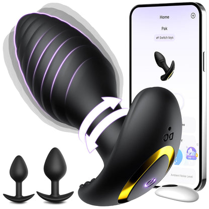 Anal Plug Vibrating Butt Plug, Adult Sex Toys 3PCS Silicone Anal Plugs, Anal Sex Toys with Remote Control 10 Vibrating Vibrator for Men, Anal Toys Adult Sex Toy & Games Prostate Massager