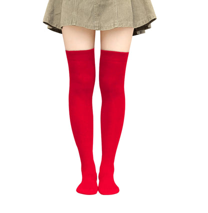 Bestjybt Thigh High Socks Cotton Warm Long Over Knee High Stockings | Knee High Socks, Stay in Place Well, Comfortable, Soft, Thick, Suitable For Winter/Snowy Weather, Smooth Look, Well Made