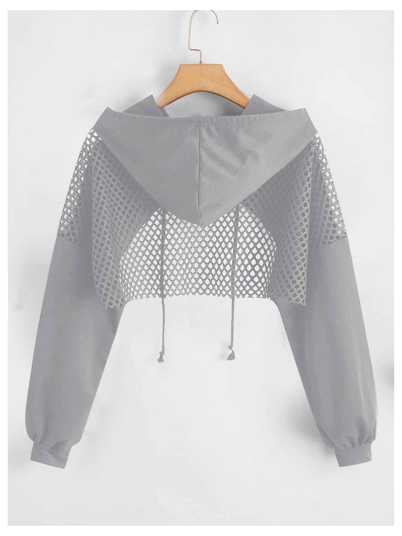 SweatyRocks Casual Cut Out Long Sleeve Pullover Crop Top Sweatshirt | Cropped Hoodie, Crop Top Hoodies, Long Sleeve Going Out Tops, Fall Fashion Clothes
