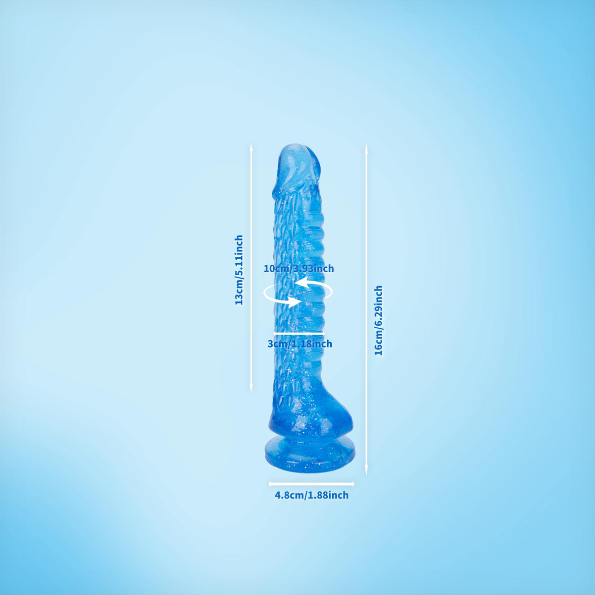 7.4 inch Dragon Dildo with Strong Suction Cup for Hands-Free Play,Realistic Monster Dildo Anal Plug Prostate Massager Adult Sex Toys for Vaginal G-Spot and Anal Prostate Purple