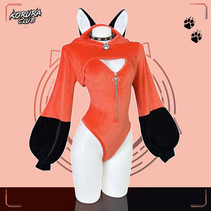 Fox Cosplay Lingerie Anime Bodysuit | Anime Cosplay，Kawaii Cosplay，Exotic Costumes，Fox Costume，Sexy Costume，Women's Bodysuit，Festival Outfit，Fox Cosplay