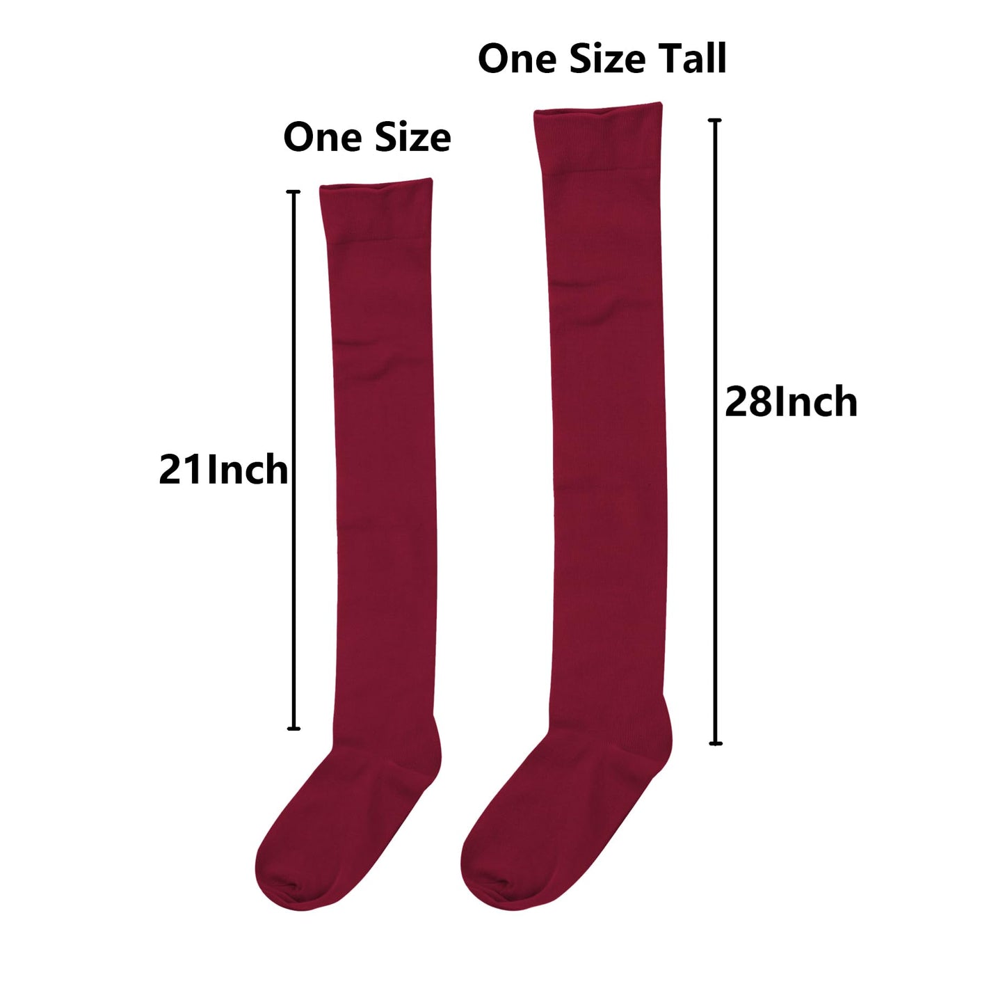 Bestjybt Thigh High Socks Cotton Warm Long Over Knee High Stockings | Knee High Socks, Stay in Place Well, Comfortable, Soft, Thick, Suitable For Winter/Snowy Weather, Smooth Look, Well Made