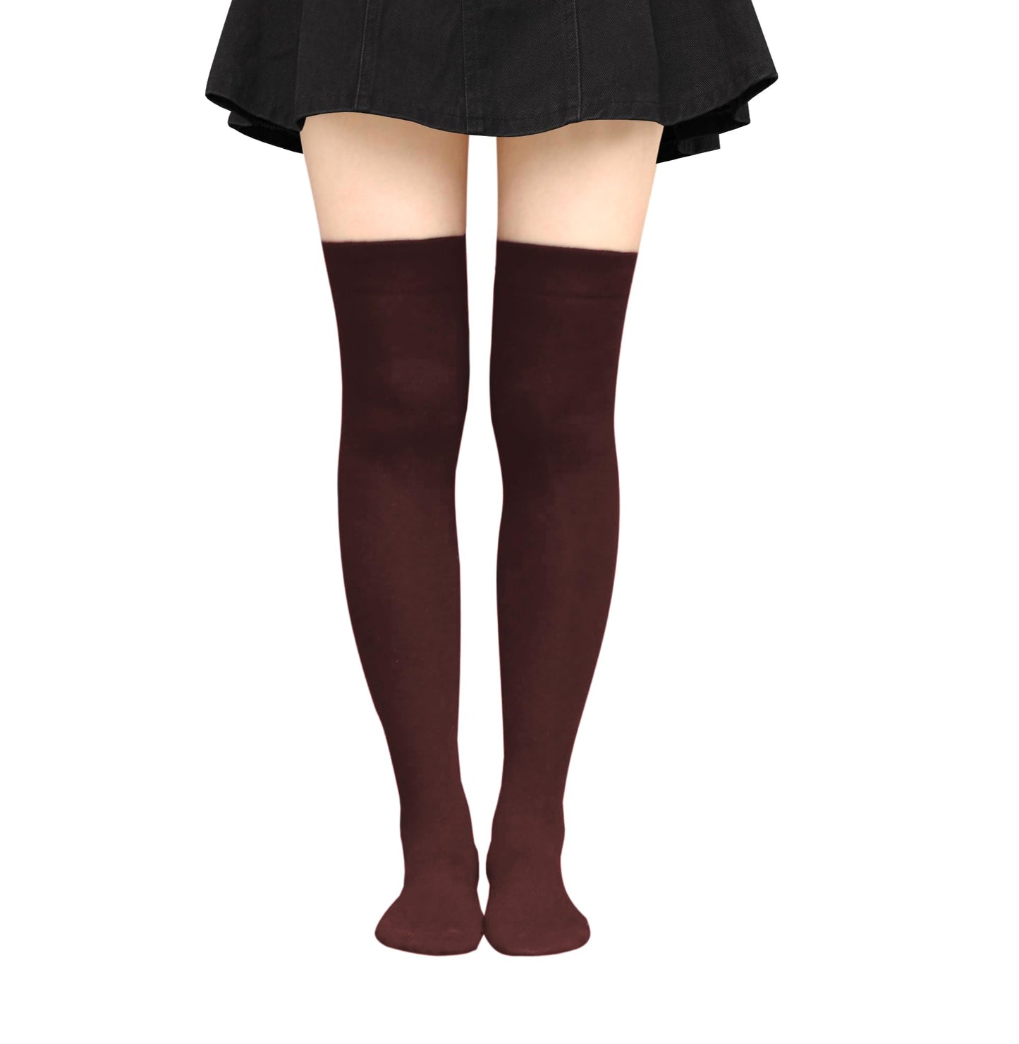 Bestjybt Thigh High Socks Cotton Warm Long Over Knee High Stockings | Knee High Socks, Stay in Place Well, Comfortable, Soft, Thick, Suitable For Winter/Snowy Weather, Smooth Look, Well Made