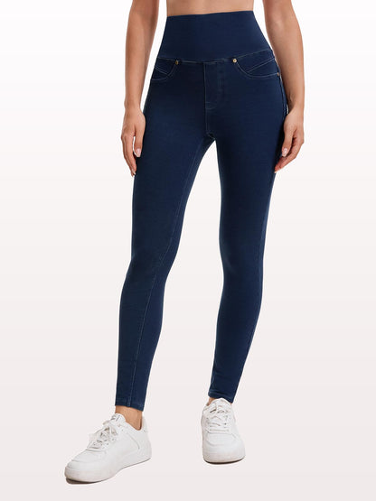 Stretchy Jeans for Women High Waisted Jeggings Tummy Control Slim Fit Jeans Pull On with Pockets Stylish Casual