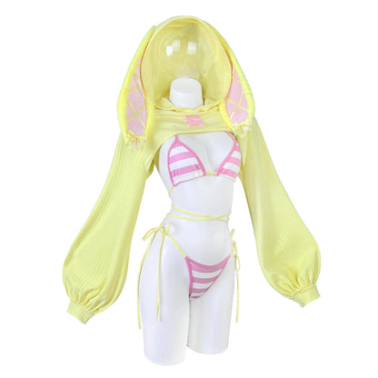 Bunny Bodysuit Maid Outfit Cosplay Set | Exotic Costumes，Bunny Costume，Animal Costume，Cosplay Lingerie Set，Kawaii Cosplay，Halloween Costume，Festival Outfit