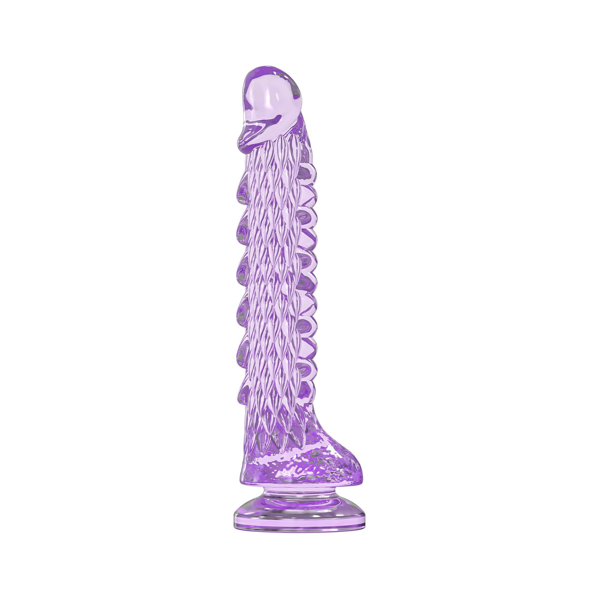 7.4 inch Dragon Dildo with Strong Suction Cup for Hands-Free Play,Realistic Monster Dildo Anal Plug Prostate Massager Adult Sex Toys for Vaginal G-Spot and Anal Prostate Purple