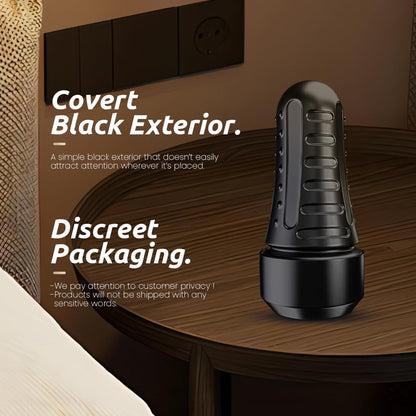 Male Masturbator Realistic Pocket Pussy Vagina Textured with 7.5in Depth Soft and Fleshy Texture,Penis Training Masturbators Sex Machine Toy for Men (Transparent)