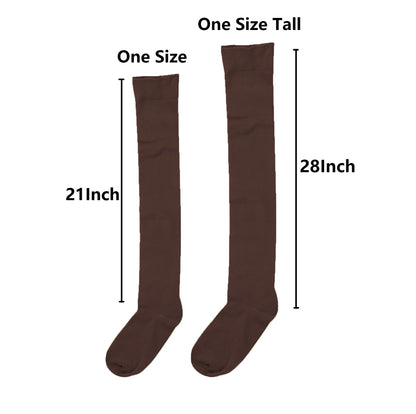 Bestjybt Thigh High Socks Cotton Warm Long Over Knee High Stockings | Knee High Socks, Stay in Place Well, Comfortable, Soft, Thick, Suitable For Winter/Snowy Weather, Smooth Look, Well Made