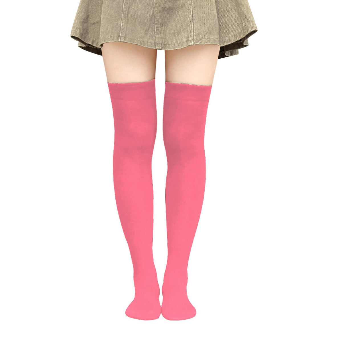 Bestjybt Thigh High Socks Cotton Warm Long Over Knee High Stockings | Knee High Socks, Stay in Place Well, Comfortable, Soft, Thick, Suitable For Winter/Snowy Weather, Smooth Look, Well Made