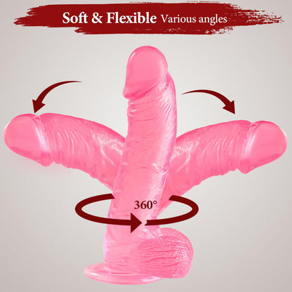10 Inch Clear Dildo Big Dildos, Soft Realistic Huge Dildo with Strong Suction Cup for Hands-Free and Anal Play, Big G-spot Dildo Anal Sex Toys for Women and Couple