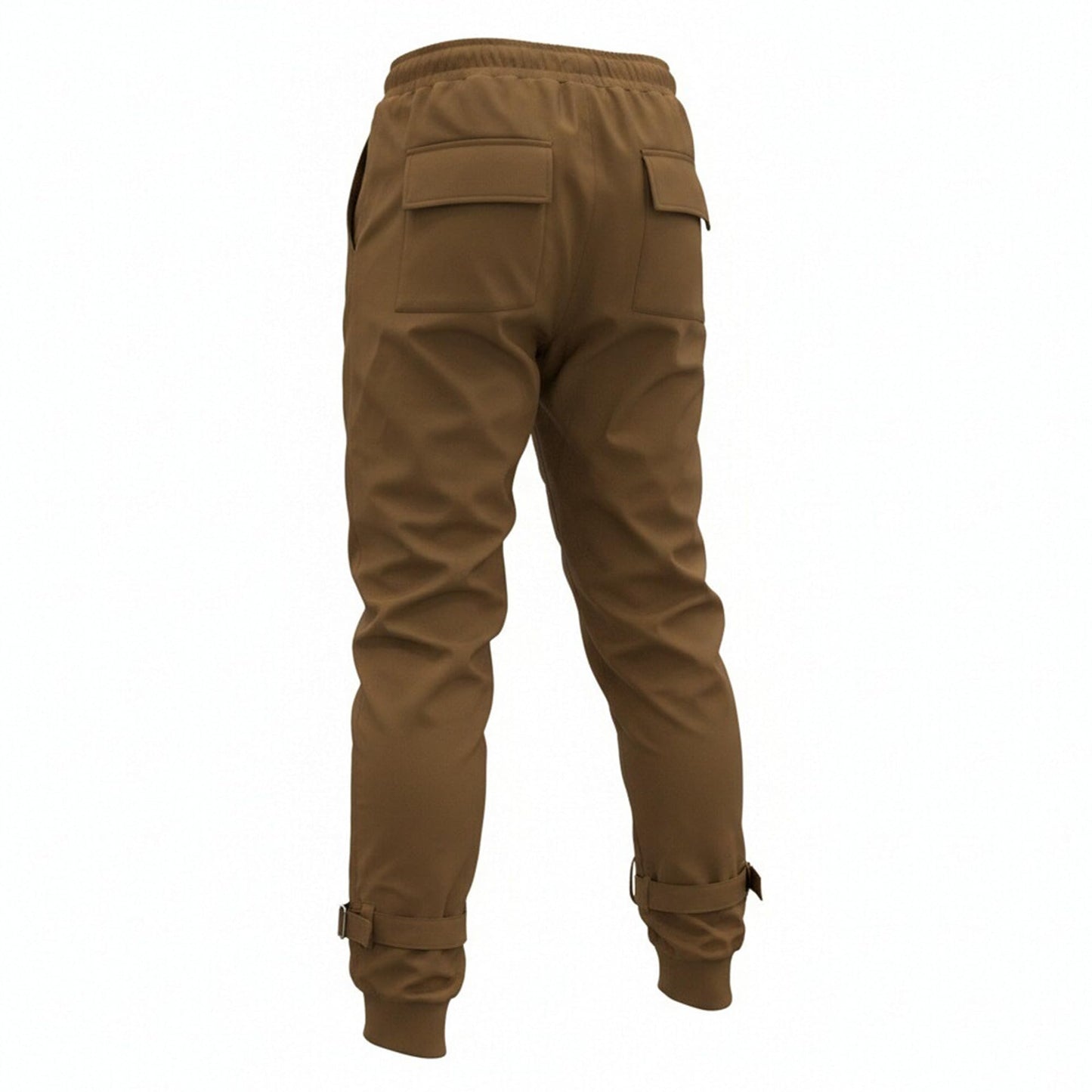 Black Cargo Pants Loose Chained Multi-Pocket Multi-Zip Punk Goth Pants